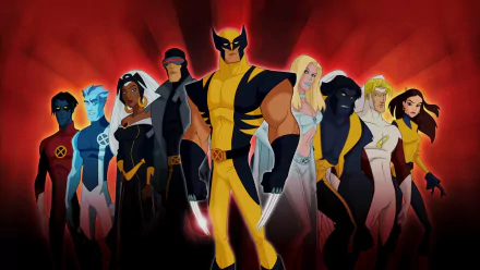 Nightcrawler (Marvel Comics) X-Men Beast (Marvel Comics) Kitty Pryde Iceman (Marvel Comics) Storm (Marvel Comics) Angel (Marvel Comics) Cyclops (Marvel Comics) Wolverine Emma Frost TV Show Wolverine and the X-Men HD Desktop Wallpaper | Background Image