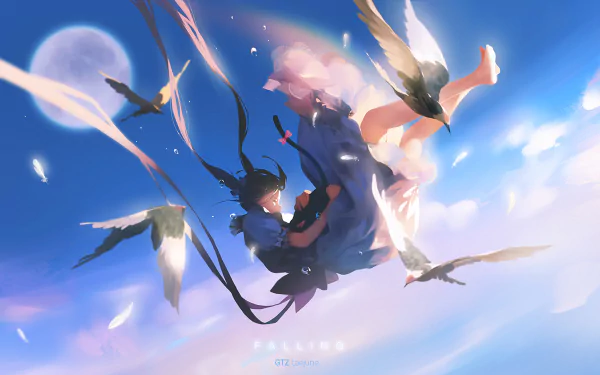 bird Anime Original Anime Bird HD Desktop Wallpaper | Background Image