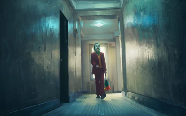 Arthur Fleck Joaquin Phoenix movie Joker HD Desktop Wallpaper | Background Image