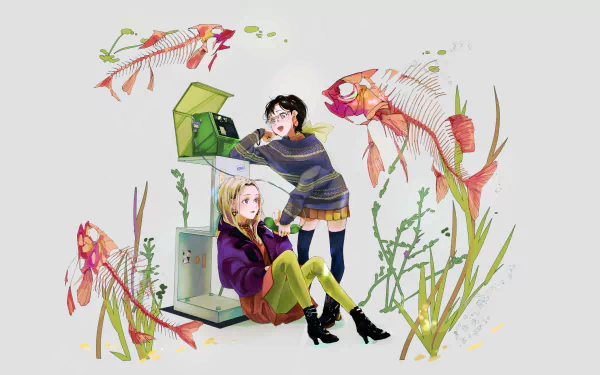 Anime friends HD Desktop Wallpaper | Background Image