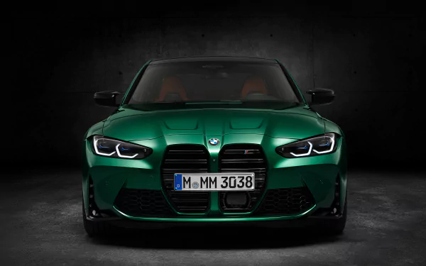 green car car BMW BMW M3 vehicle BMW M3 Competition HD Desktop Wallpaper | Background Image