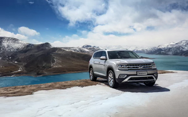 silver car car SUV Volkswagen vehicle Volkswagen Atlas HD Desktop Wallpaper | Background Image