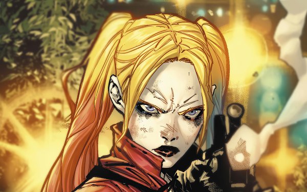 Comics Harley Quinn DC Comics Blonde Blue Eyes HD Wallpaper | Background Image