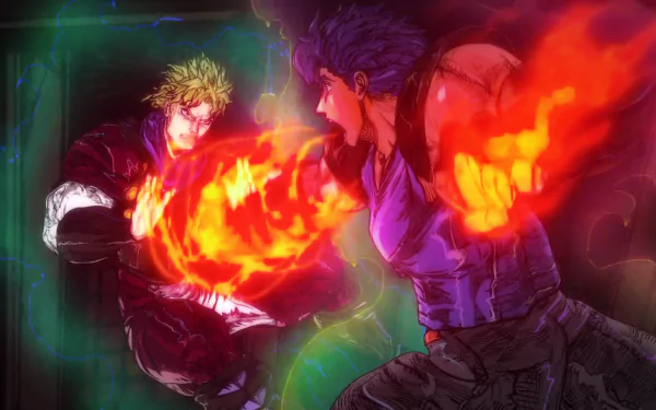 Jonathan Joestar Dio Brando Anime Jojo's Bizarre Adventure HD Desktop Wallpaper | Background Image
