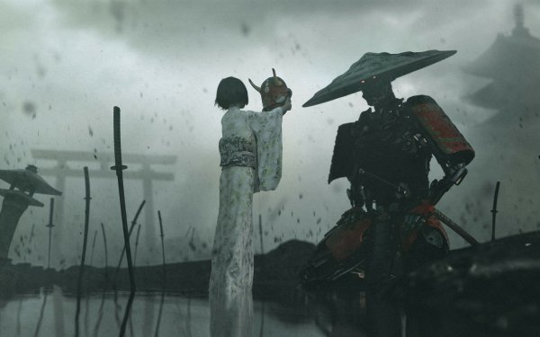 Sci Fi Robot Samurai HD Wallpaper | Background Image