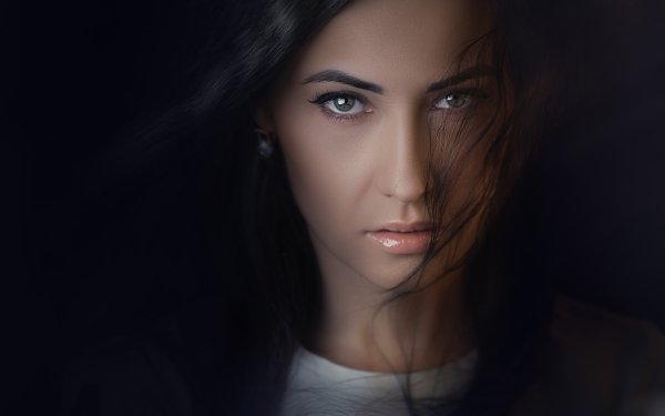 Women Model Elena Voronina Face Hair Portrait HD Wallpaper | Background Image