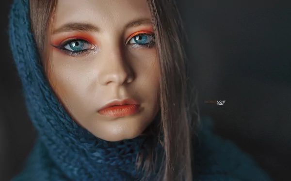 lips makeup portrait hair face Eva Lapenko woman model HD Desktop Wallpaper | Background Image