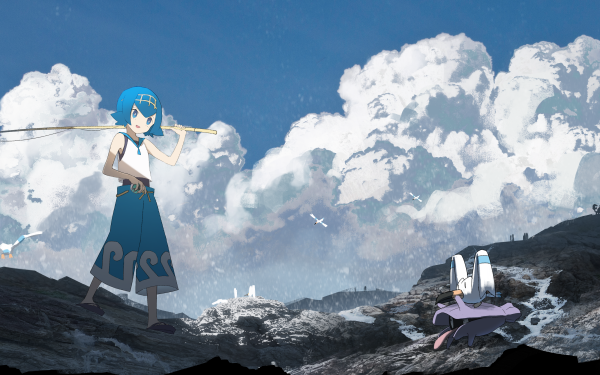 Anime Pokémon Cloud Mountain HD Wallpaper | Background Image
