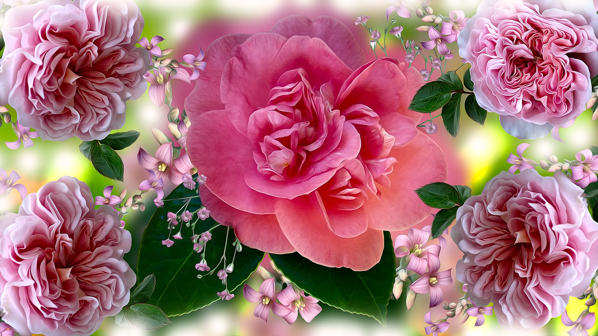 Download Rose Artistic Flower HD Wallpaper