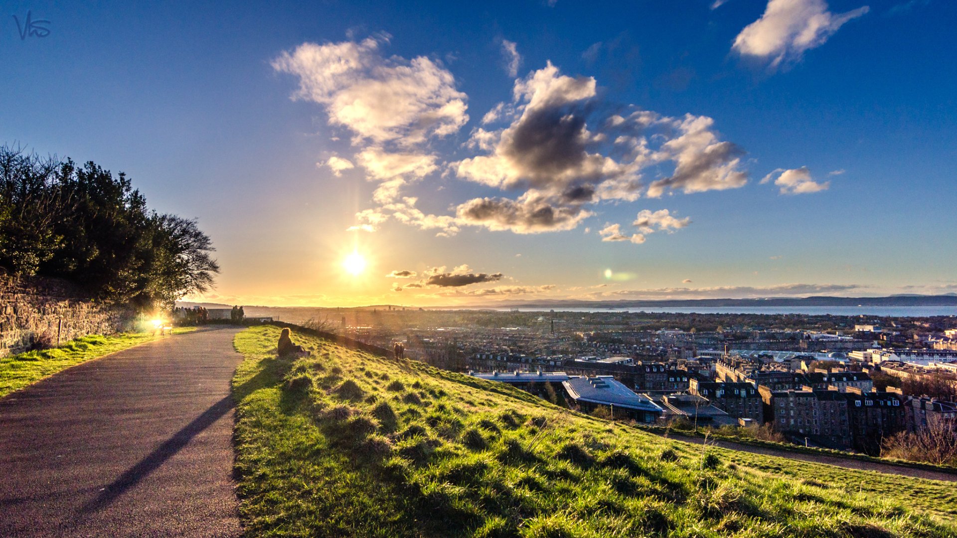 Download Panorama Scotland Sunset Man Made Edinburgh HD Wallpaper