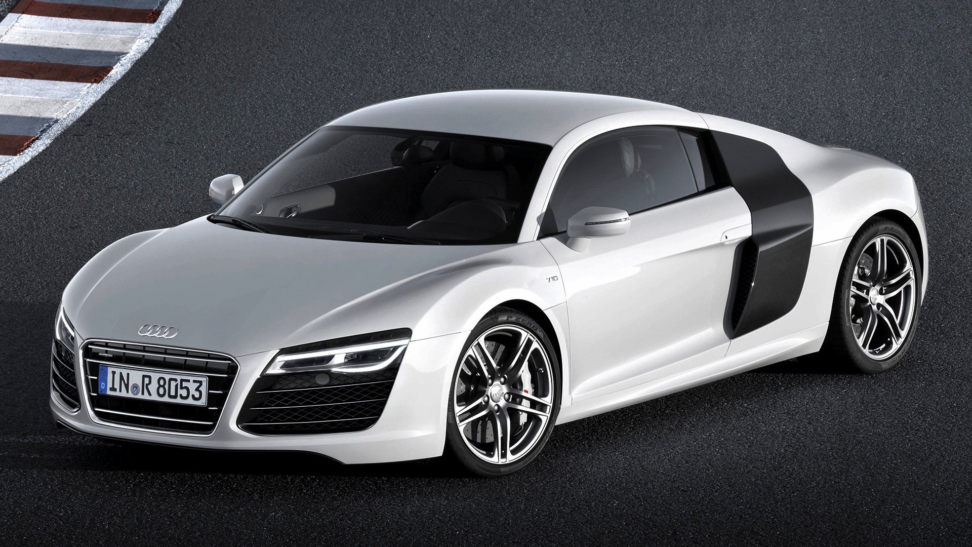 Download Car White Car Coupé Audi R8 V10 Coupe Vehicle Audi R8 V10 HD ...