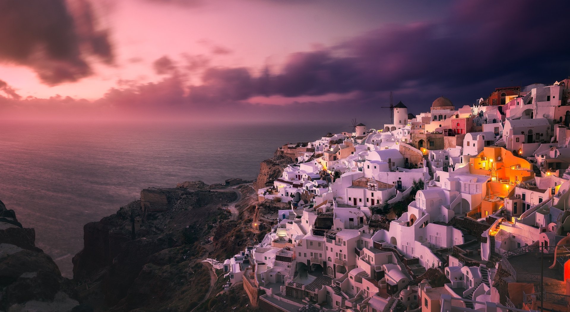 Man Made Santorini 4k Ultra Hd Wallpaper