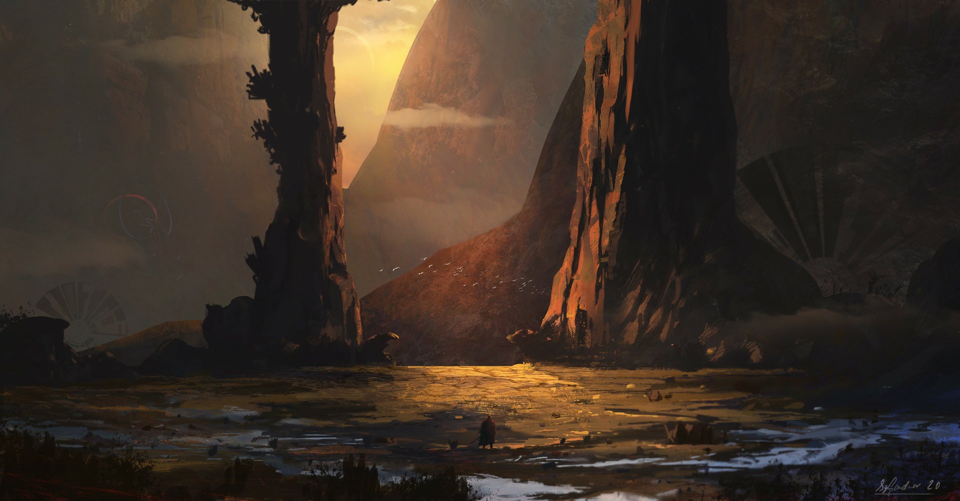 Fantasy Landscape HD Wallpaper by Sy Gardner