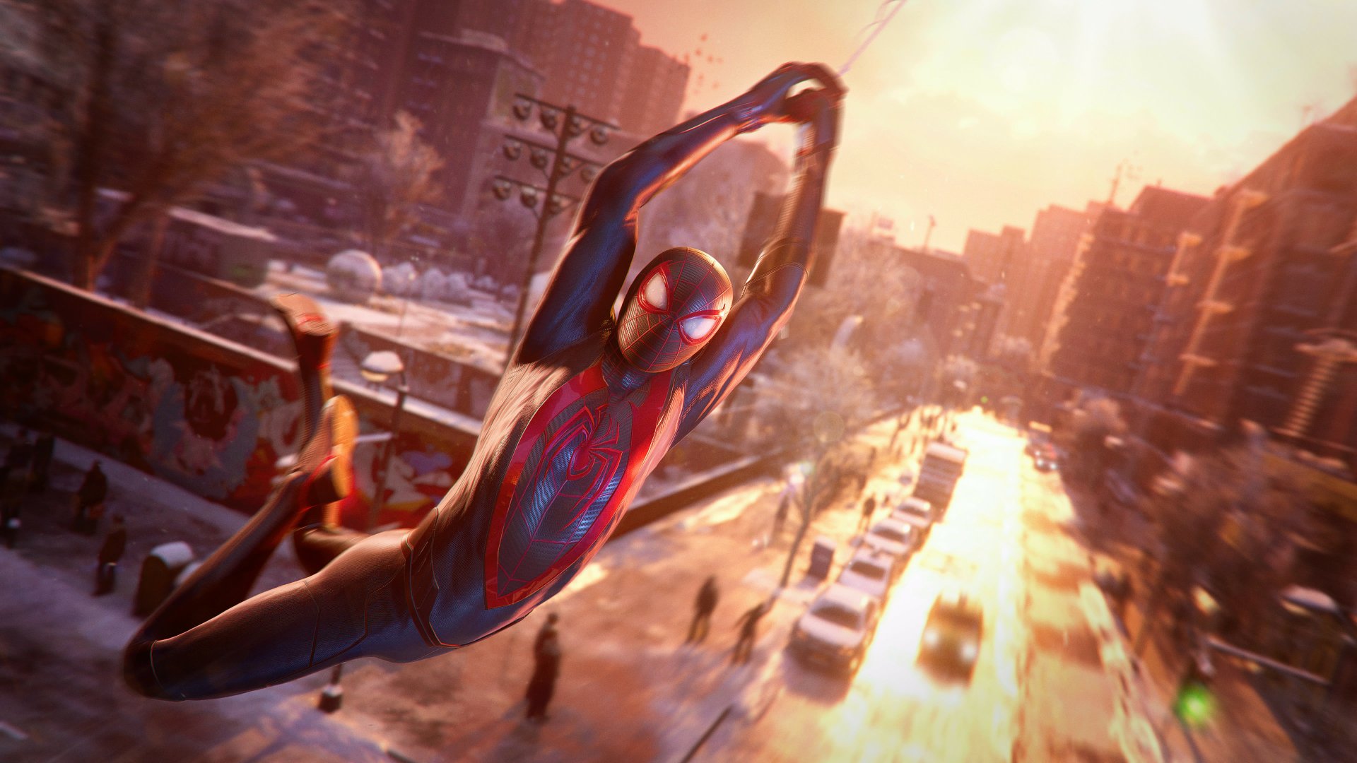 Download New York Miles Morales Spider Man Video Game Marvel's Spider-Man: Miles Morales 4k Ultra HD Wallpaper