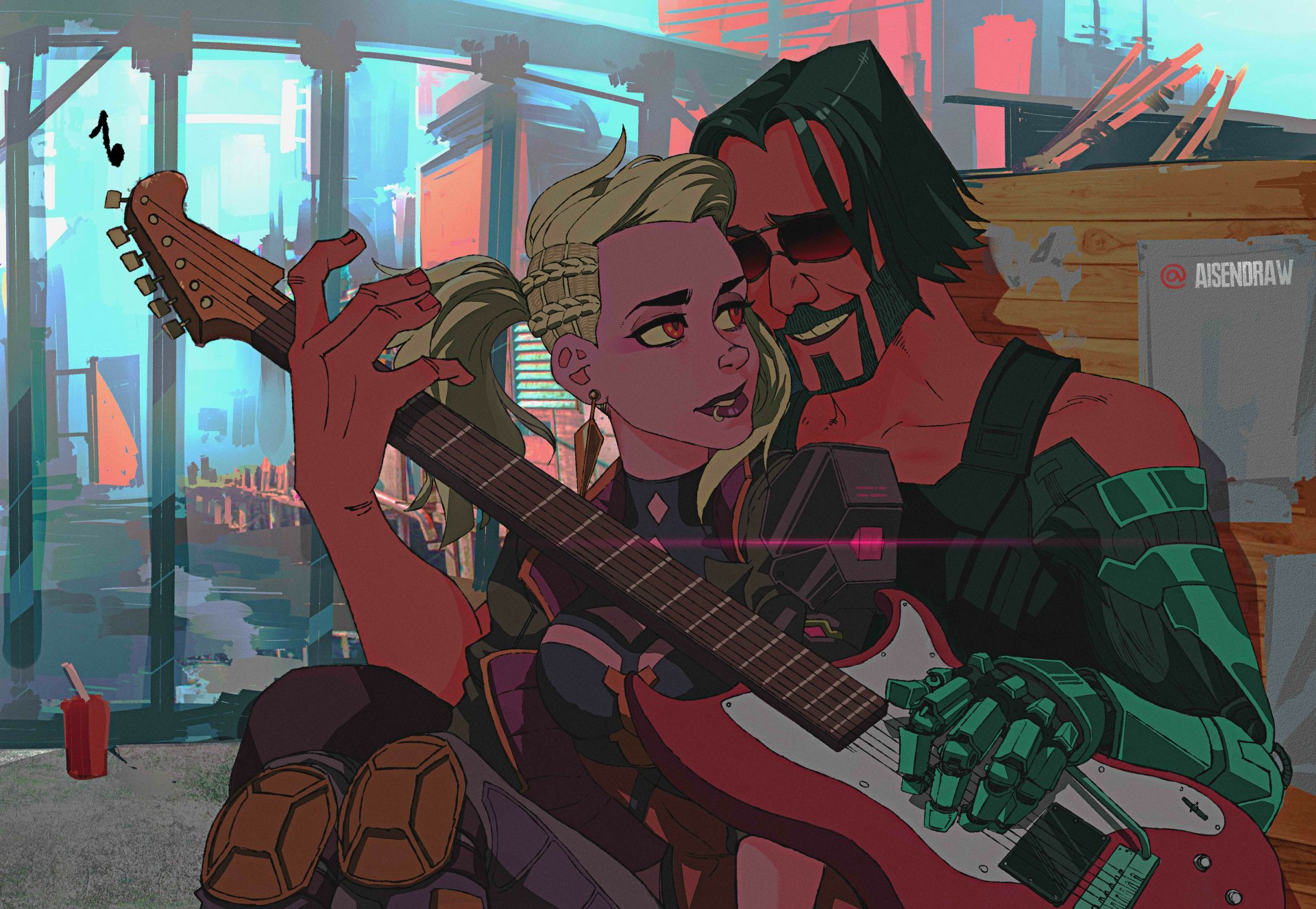 Download Keanu Reeves Video Game Cyberpunk 2077 4k Ultra HD Wallpaper by Aisendraw