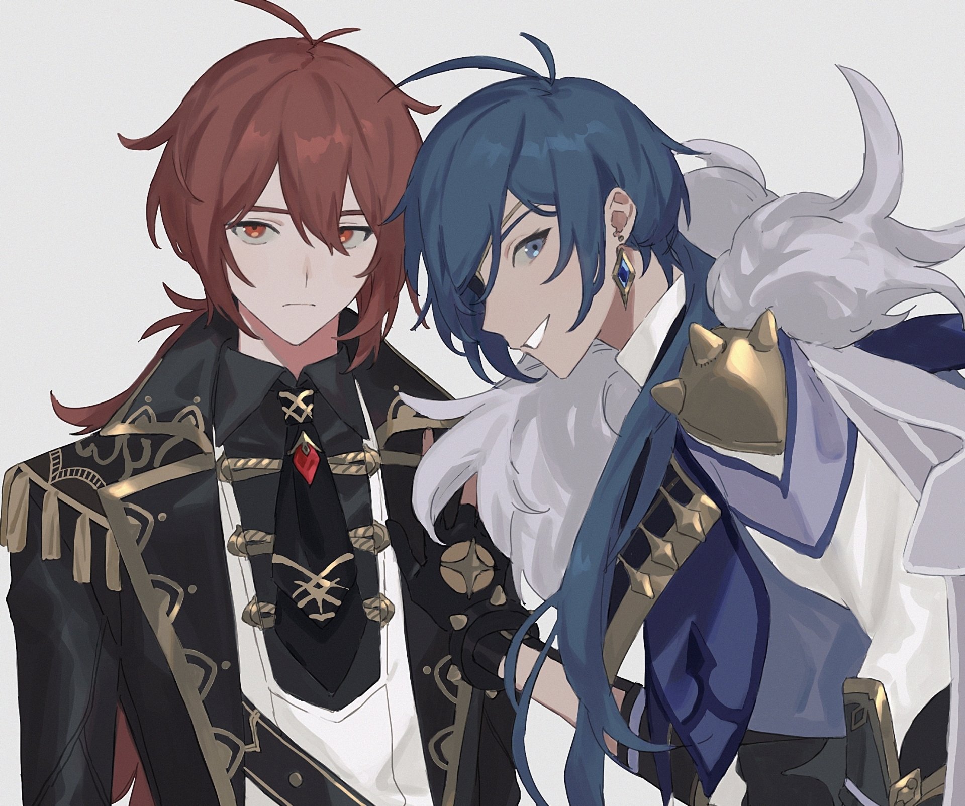 Download Diluc (Genshin Impact) Kaeya (Genshin Impact) Video Game Genshin Impact HD Wallpaper by ふめ〜