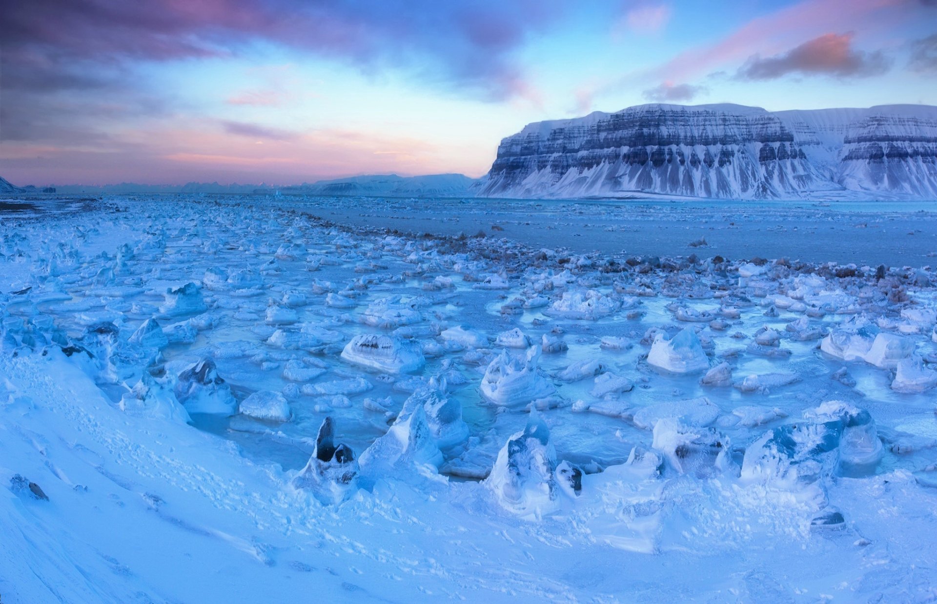 Download Ice Mountain Snow Nature Winter HD Wallpaper