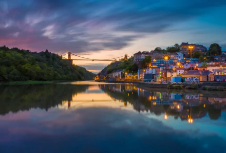 Bristol building England river reflection bridge man made Clifton Suspension Bridge HD Desktop Wallpaper | Background Image