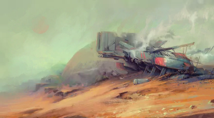 Sci Fi wreck HD Desktop Wallpaper | Background Image
