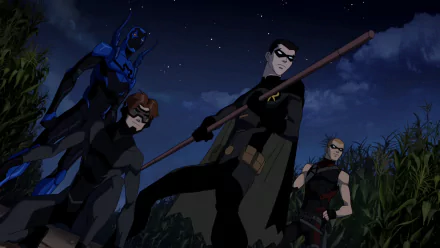 Robin (DC Comics) night Jaime Reyes Blue Beetle (DC Comics) Arsenal (DC Comics) Roy Harper Bart Allen Impulse (DC Comics) Tim Drake TV Show Young Justice HD Desktop Wallpaper | Background Image