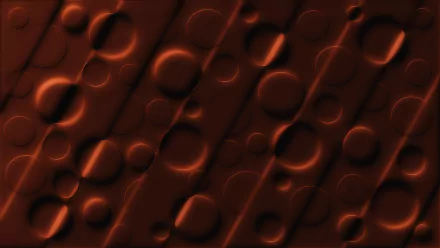  #3 Dark Chocolate Brown 3D Circles