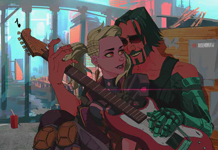 Keanu Reeves video game Cyberpunk 2077 HD Desktop Wallpaper | Background Image