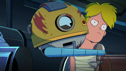 robot blonde Gary Goodspeed KVN (Final Space) TV Show Final Space HD Desktop Wallpaper | Background Image