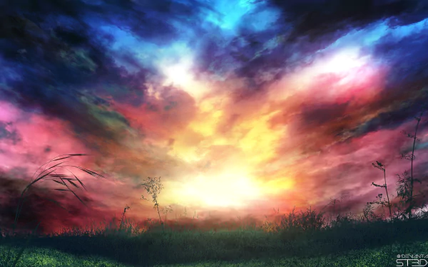 landscape dusk artistic sky HD Desktop Wallpaper | Background Image