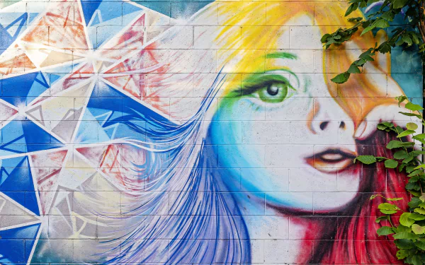 face wall artistic graffiti HD Desktop Wallpaper | Background Image