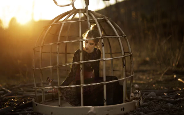 cage woman mood HD Desktop Wallpaper | Background Image