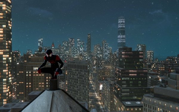 Video Game Marvel's Spider-Man: Miles Morales Spider-Man: Miles Morales Miles Morales Spider-Man New York City HD Wallpaper | Background Image