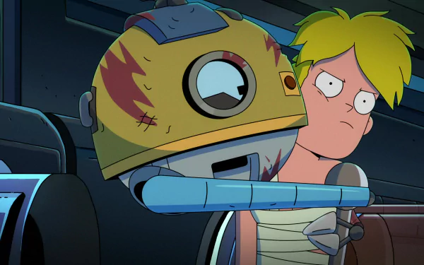 robot blonde Gary Goodspeed KVN (Final Space) TV Show Final Space HD Desktop Wallpaper | Background Image