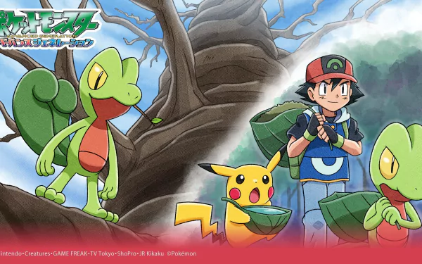 cap Pikachu Treecko (Pokémon) Ash Ketchum Anime Pokemon HD Desktop Wallpaper | Background Image