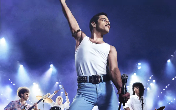 Freddie Mercury Queen (Band) Rami Malek Bohemian Rhapsody (Movie) movie Bohemian Rhapsody HD Desktop Wallpaper | Background Image