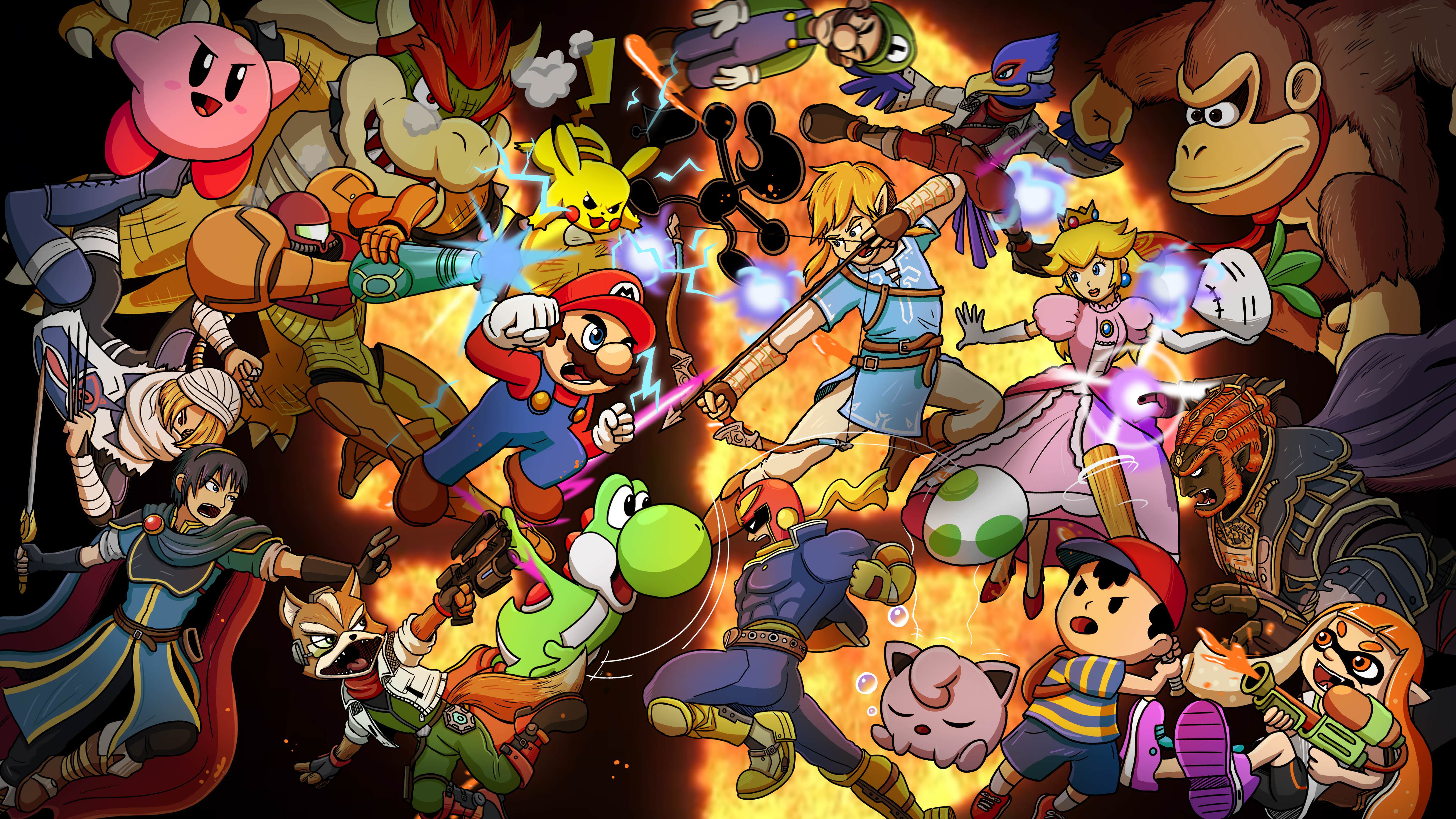 Super Smash Bros. Ultimate 4k Ultra HD Wallpaper | Background Image