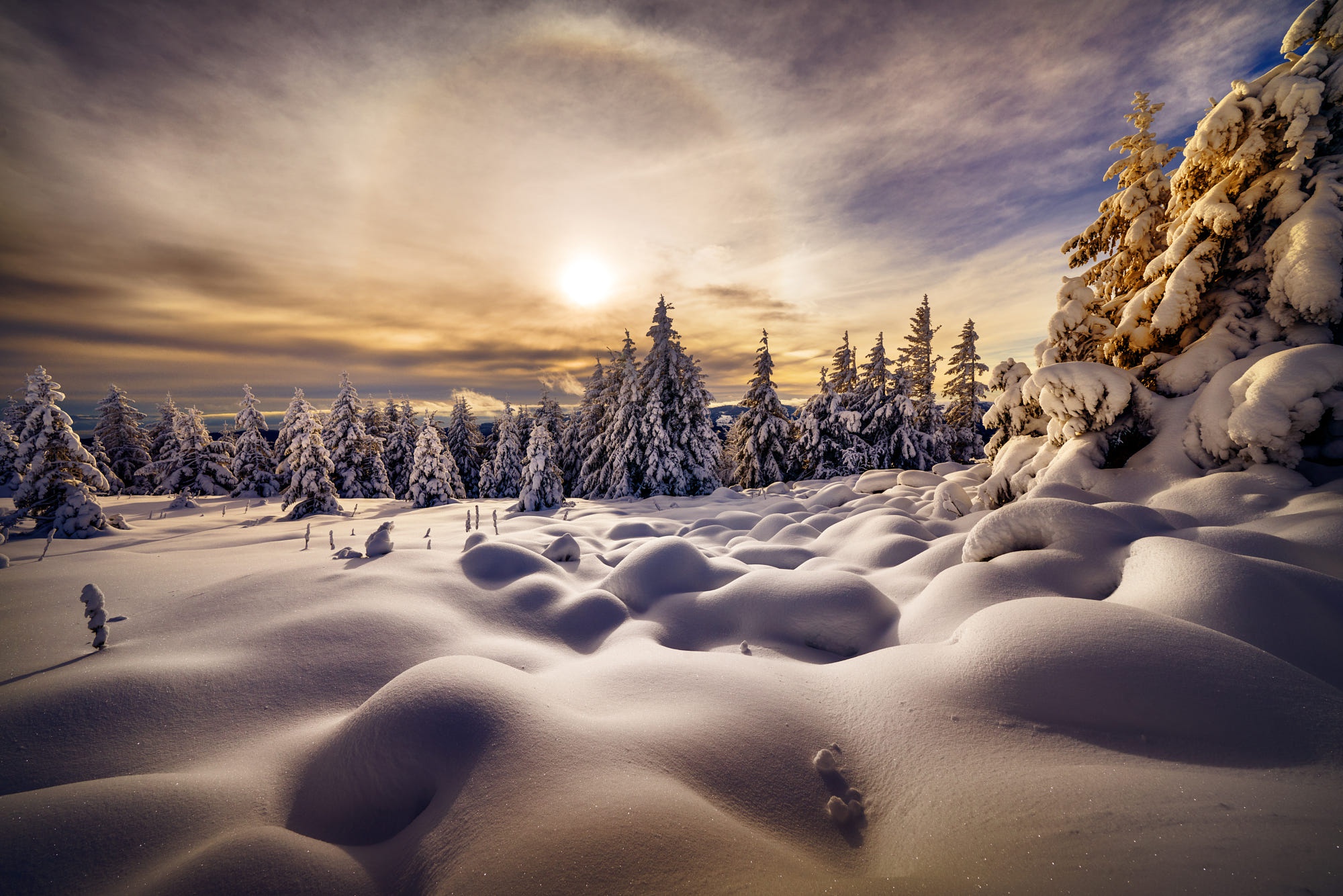 Download Nature Landscape Snow Winter HD Wallpaper by Robert Didierjean