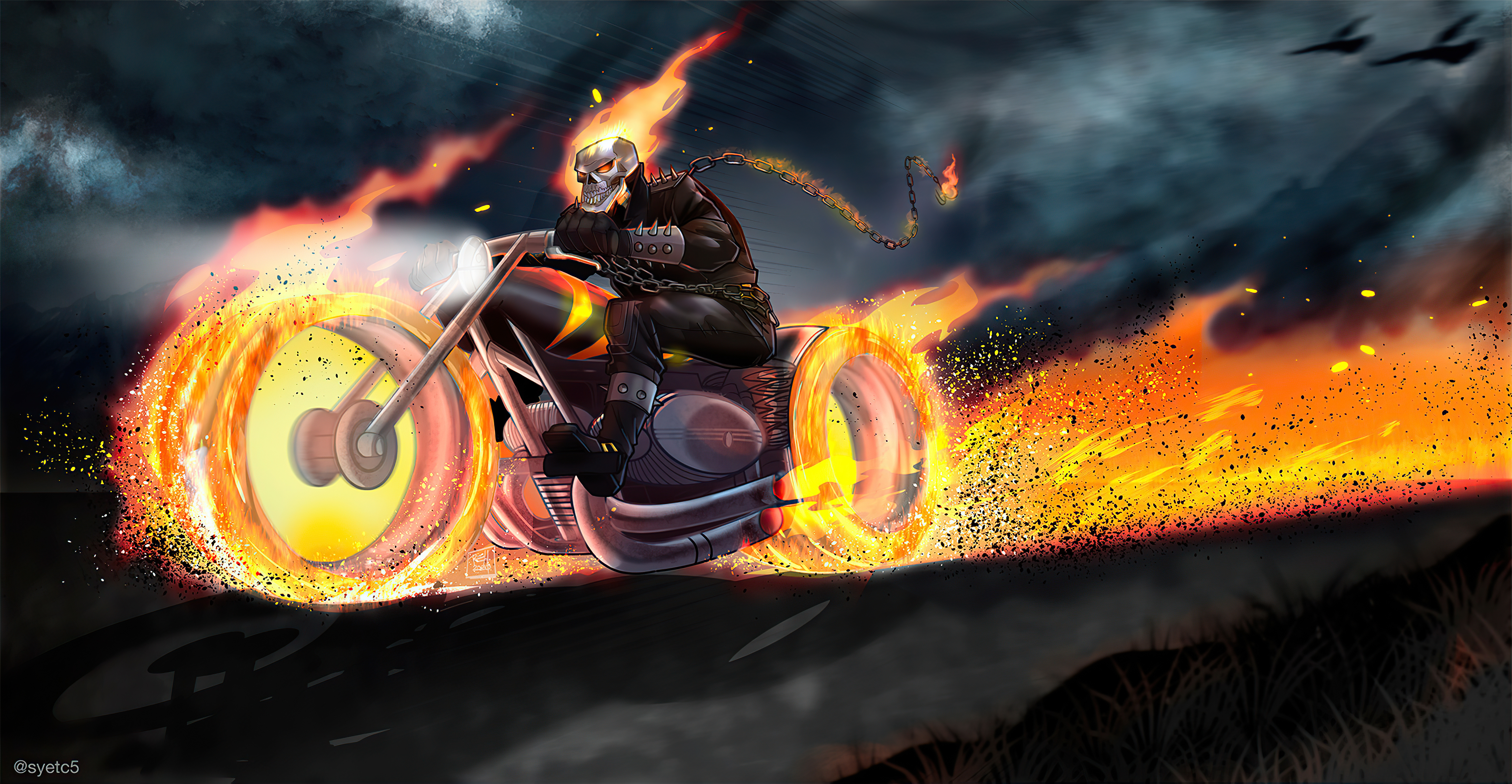 Ghost Rider 4k Ultra Hd Wallpaper By Robert Henderson