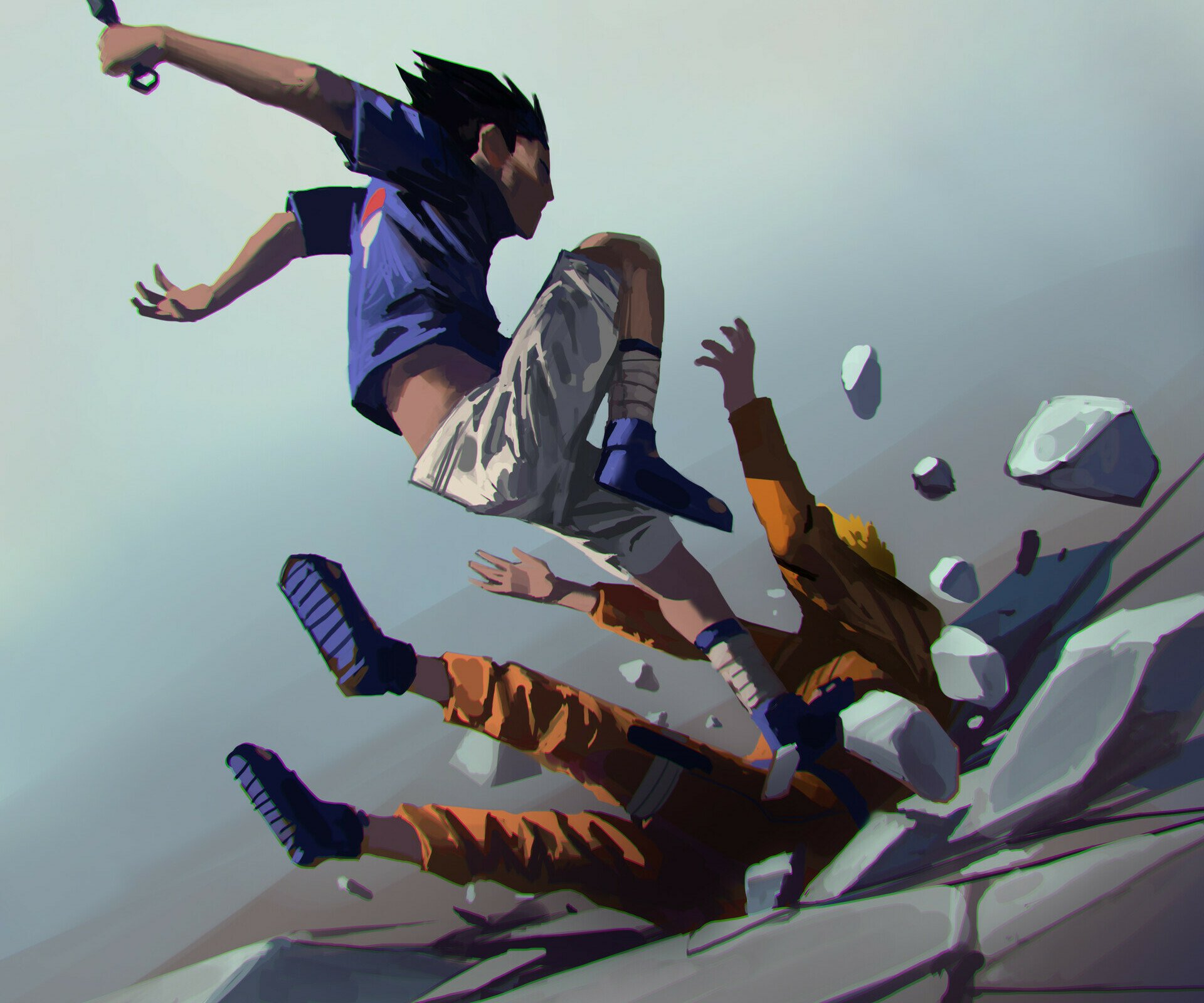 Download Sasuke Uchiha Naruto Uzumaki Anime Naruto Naruto & Sasuke HD Wallpaper by Jason Kang