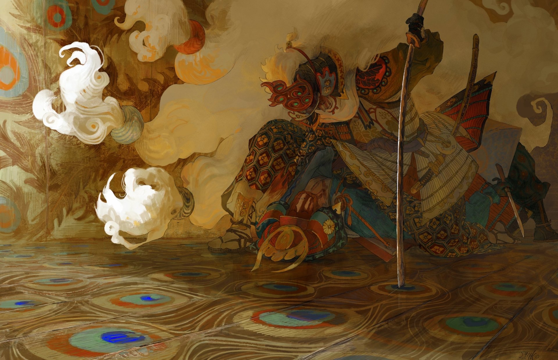 Download Warrior Fantasy Samurai Fantasy Warrior HD Wallpaper by おく