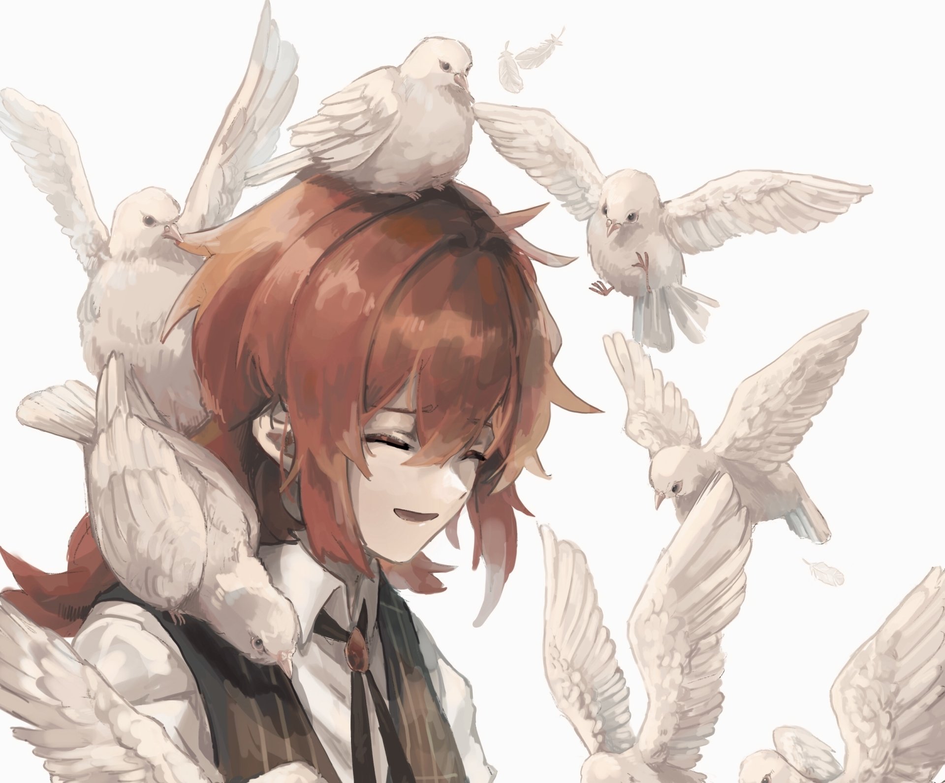 Download Diluc (Genshin Impact) Genshin Impact Anime Jujutsu Kaisen HD Wallpaper by くろまめ