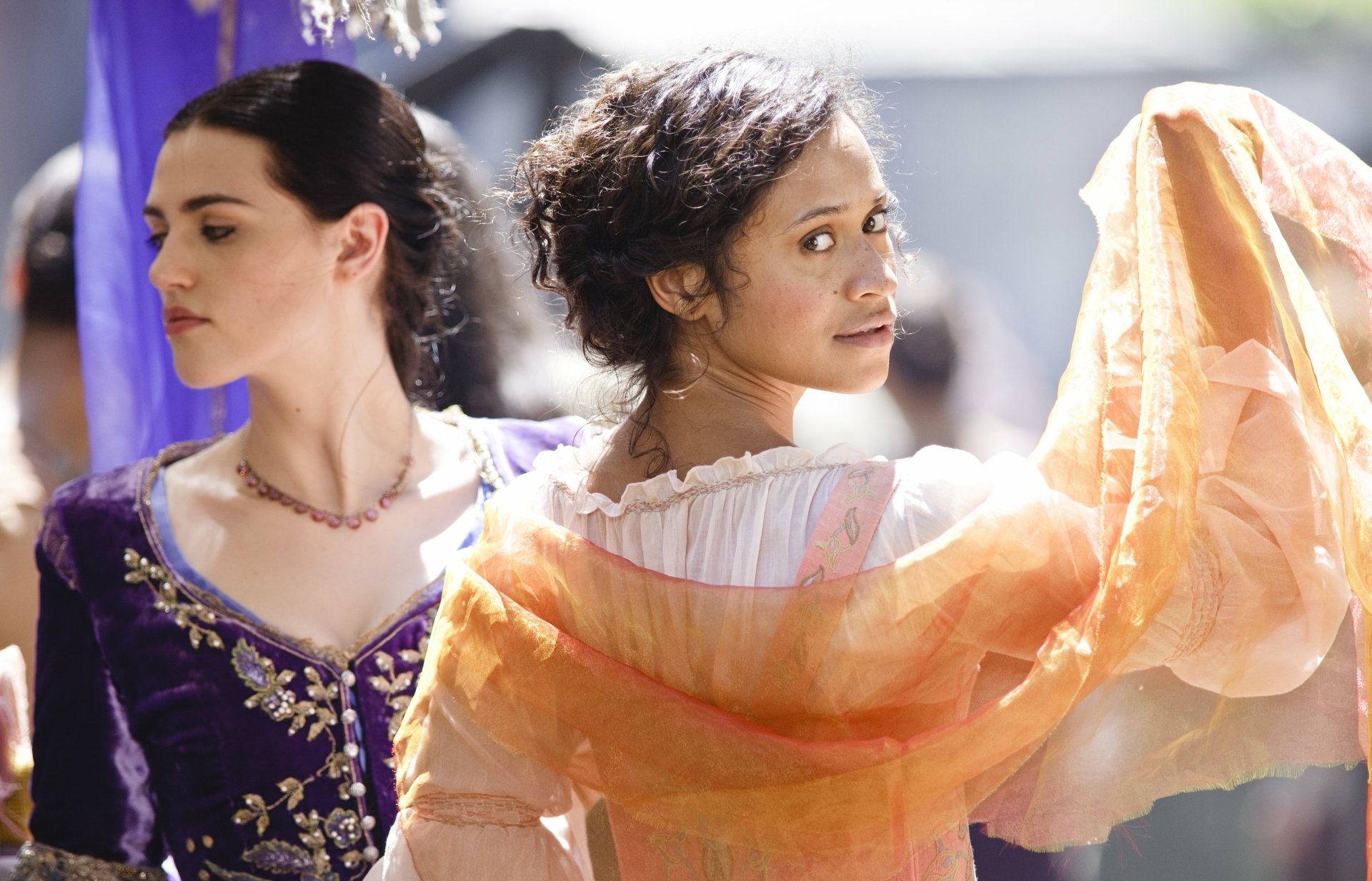 Download Katie McGrath Morgana Pendragon (Merlin) Angel Coulby Guinevere (Merlin) TV Show Merlin (2008) 4k Ultra HD Wallpaper