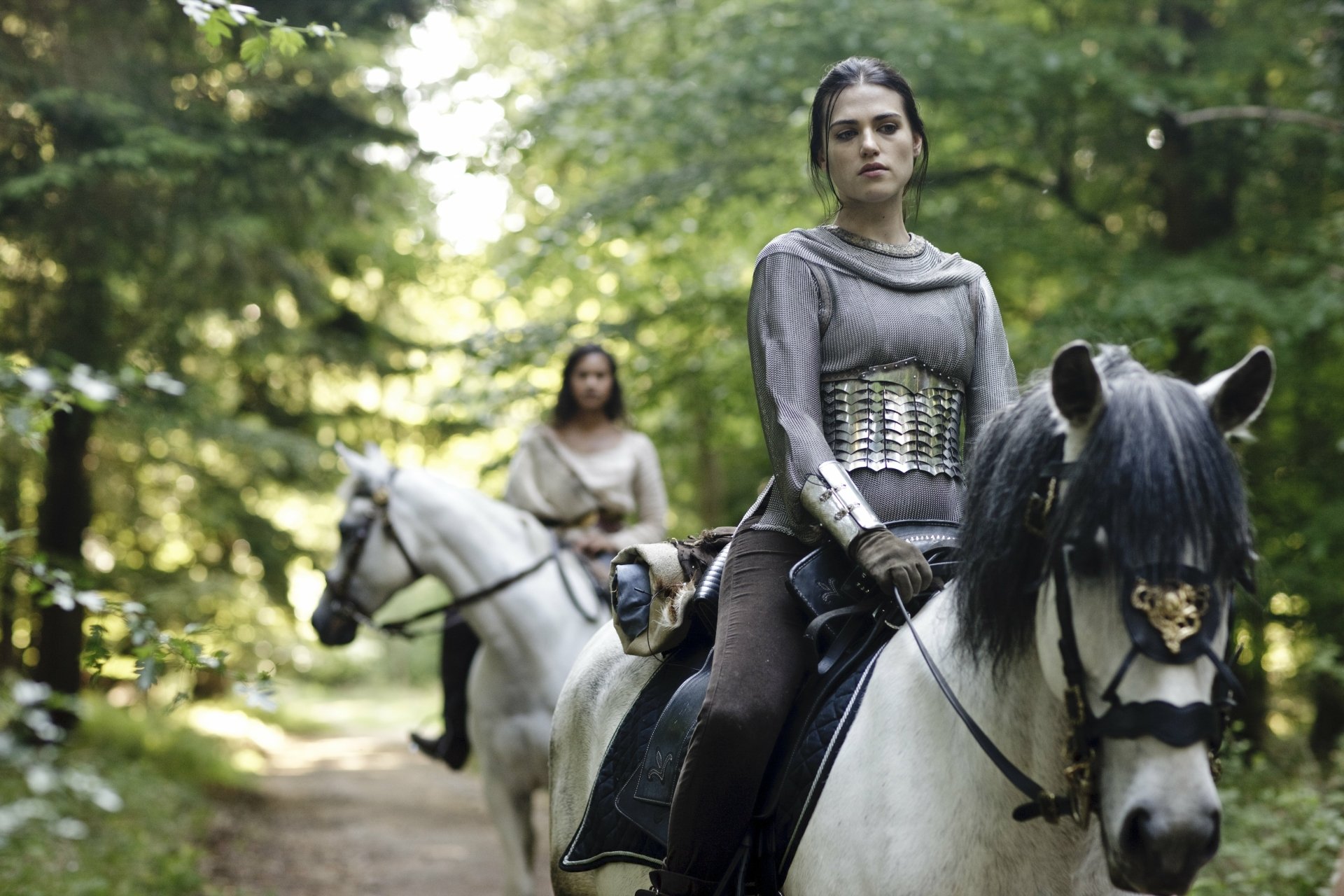 Download Angel Coulby Guinevere (Merlin) Katie McGrath Morgana Pendragon (Merlin) TV Show Merlin (2008) 4k Ultra HD Wallpaper