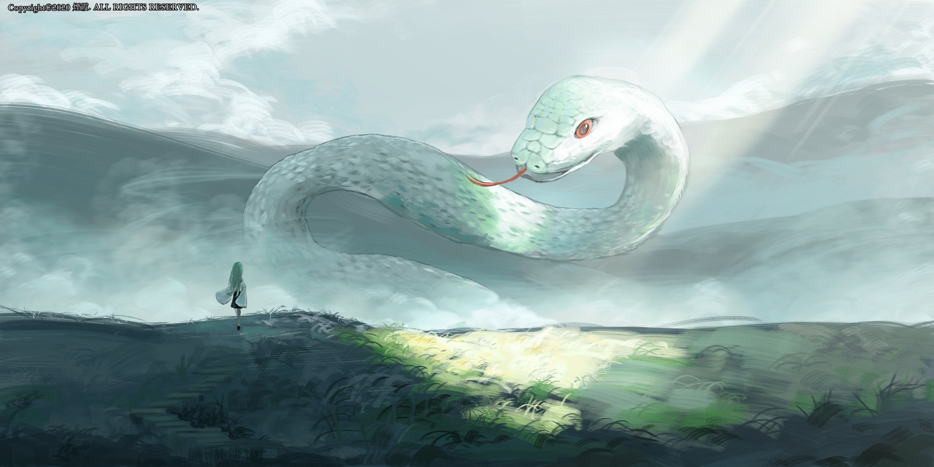 Белая змея аниме