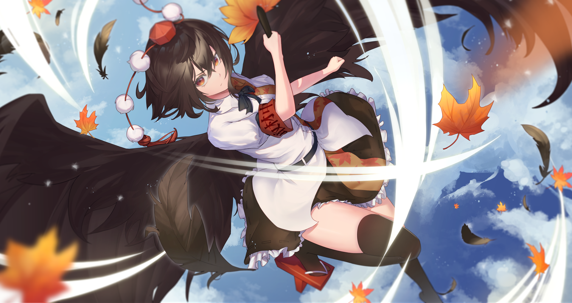 aya-shameimaru-5k-ultra-hd-touhou-tengu-wallpaper-by-aya