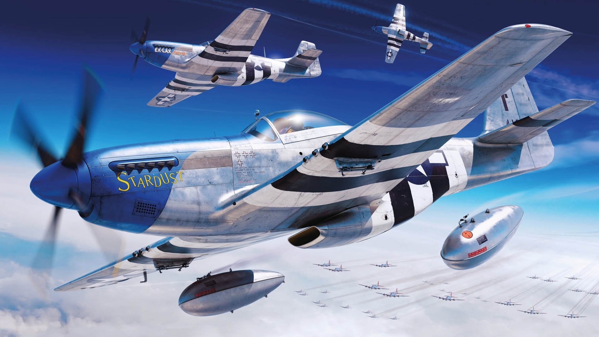 HD wallpaper p51 mustang p51 aircraft airplane aviation fighter  ww2  Wallpaper Flare