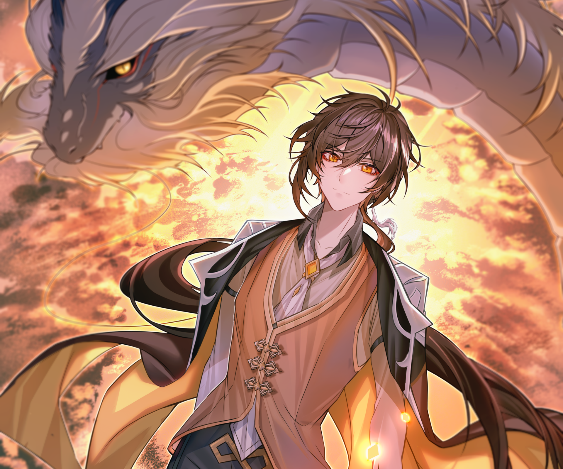 Download Zhongli (Genshin Impact) Video Game Genshin Impact HD Wallpaper by akochan