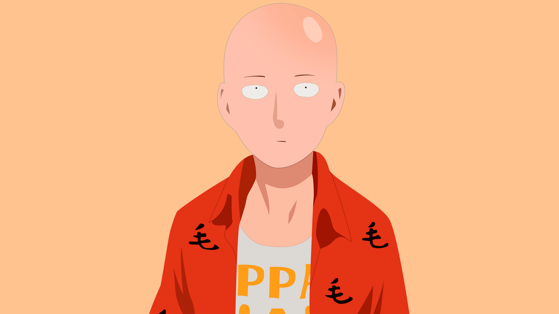 2732x1536 One-Punch Man - Saitama | All done by me Wallpaper Background Ima...