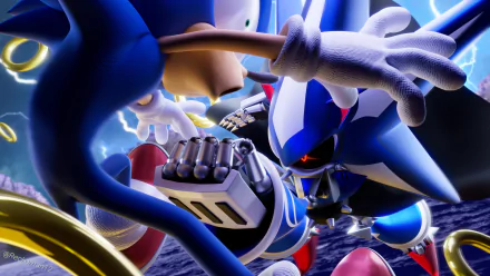 punch Metal Sonic Sonic the Hedgehog Comic Sonic the Hedgehog (IDW) HD Desktop Wallpaper | Background Image