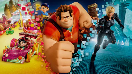 Sergeant Calhoun Fix-It Felix Vanellope von Schweetz Ralph (Wreck-It Ralph) movie Wreck-It Ralph HD Desktop Wallpaper | Background Image
