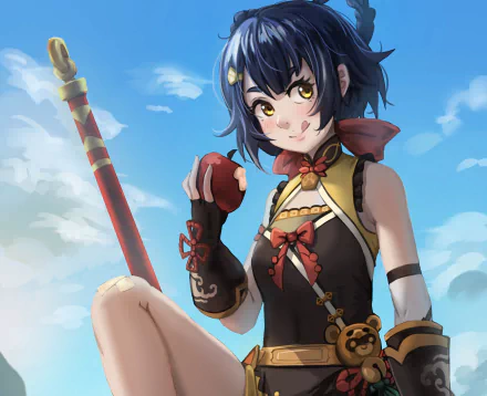 Xiangling (Genshin Impact) video game Genshin Impact HD Desktop Wallpaper | Background Image